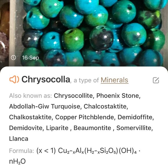 Teal Chrysocolla Short Necklace, Genuine Gemstone & Silver Cat on the Moon Charm - Picture 12 of 13